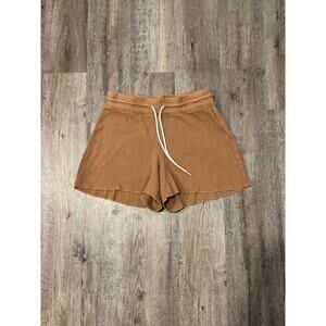 MATE the Label Women's Thermal Waffle Knit Lounge Short Size Small